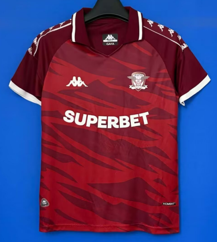 2025-26 Rapid Bucuresti Home Fans Soccer Jersey
