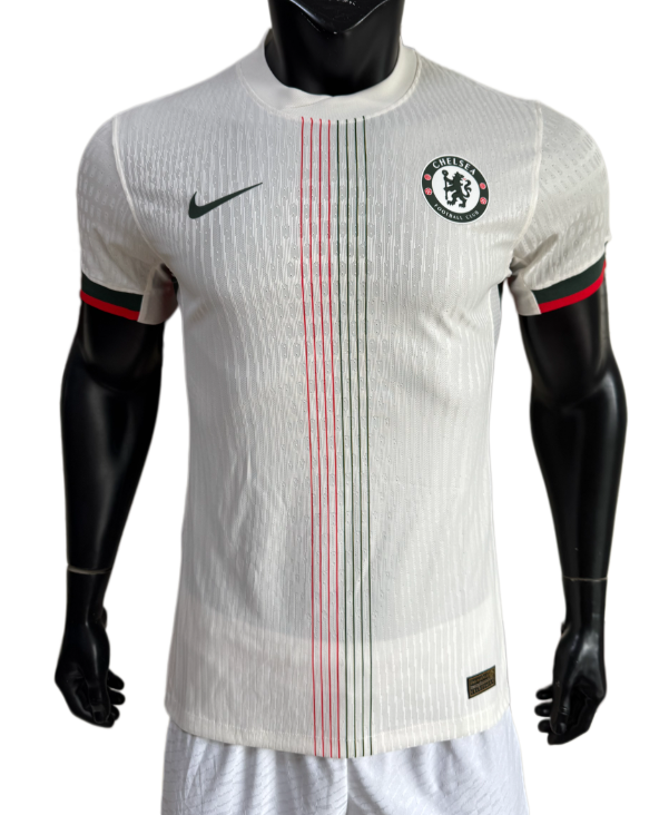 2025-26 Mens Chelsea Player Version  away  white Soccer Jersey