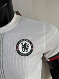 2025-26 Mens Chelsea Player Version  away  white Soccer Jersey