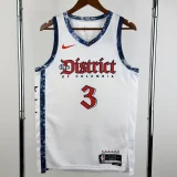 24-25 Wizards YONG #3 White City Edition Top Quality Hot Pressing NBA Jersey