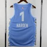24-25 Cleveland Cavaliers HARDEN #1 Light blue City Edition Top Quality Hot Pressing NBA Jersey
