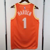 25-26 Cleveland Cavaliers HARDEN #1 Orange City Edition Top Quality Hot Pressing NBA Jersey