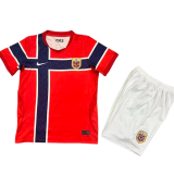 2026-27 Kids Norway home Red Soccer Jersey