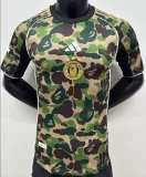 2025-26 Mens Bathing APE Green Player version soccer jersey
