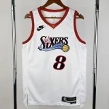 25-26 76ERS GEORGE #8 White Top Quality Hot Pressing NBA Jersey (V领）