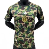 2025-26 Mens Bathing APE Green Player version soccer jersey