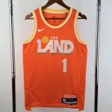 25-26 Cleveland Cavaliers HARDEN #1 Orange City Edition Top Quality Hot Pressing NBA Jersey