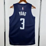24-25 Wizards YONG #3 Royal blue Top Quality Hot Pressing NBA Jersey (Trapeze Edition)飞人版