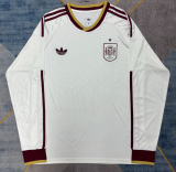 2026-27 Mens Spain away Long Sleeve soccer  Jersey