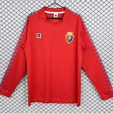 1983 Osasuna Home Long Sleeve Retro Soccer Jersey