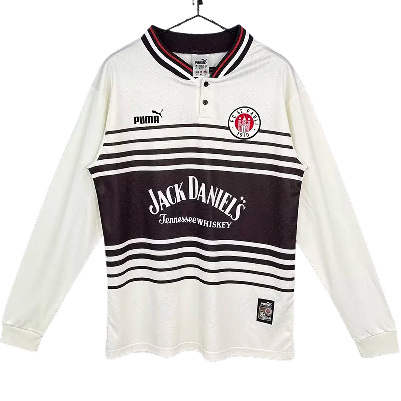 1997-1998 ST PAULI Home Long Sleeve Retro Soccer Jersey