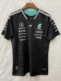 2026 F1 Mercedes Black T-Shirts Racing Suit