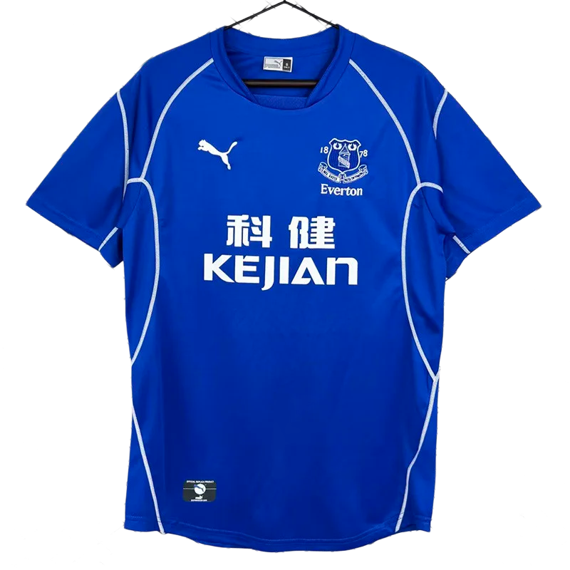 2002-03  Everton Home Retro Soccer Jersey