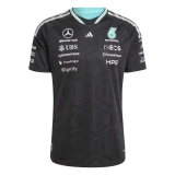 2026 F1 Mercedes Black T-Shirts Racing Suit