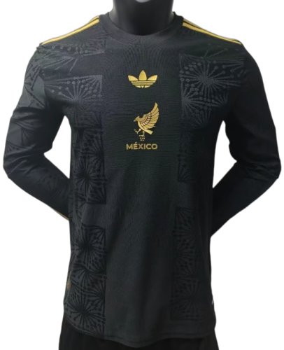 2025 Mens Mexico Special Player Edition Long Sleeve Soccer Jersey