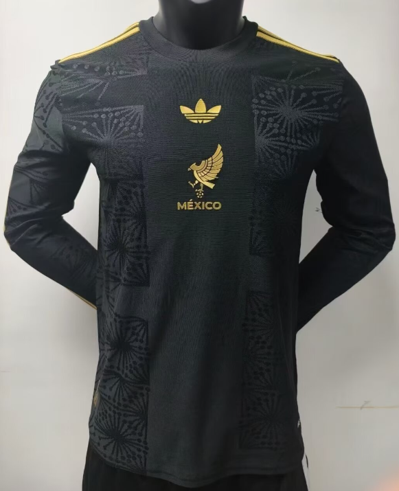 2025 Mens Mexico Special Player Edition Long Sleeve Soccer Jersey