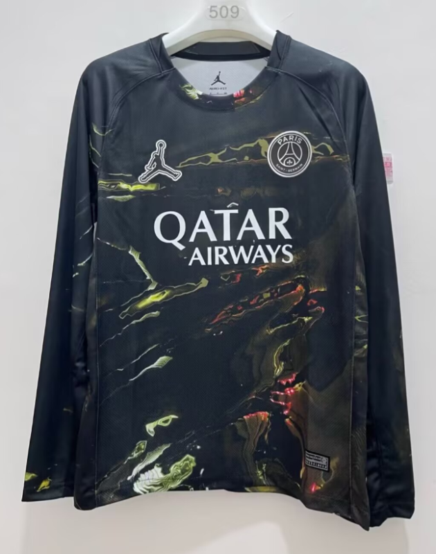 2025-26 Mens PSG Jordan Night Edition long sleeve Soccer jersey