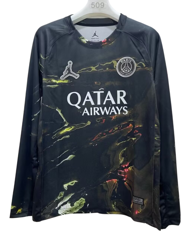 2025-26 Mens PSG Jordan Night Edition long sleeve Soccer jersey