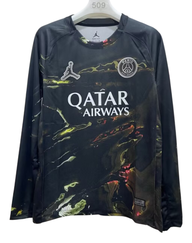 2025-26 Mens PSG Jordan Night Edition long sleeve Soccer jersey