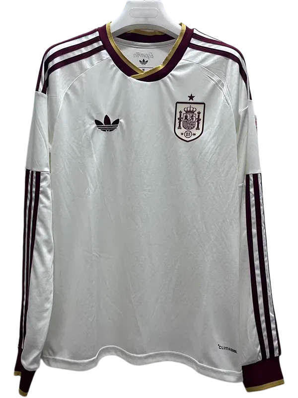 2026-27 Mens Spain away Long Sleeve soccer  Jersey