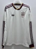 2026-27 Mens Spain away Long Sleeve soccer  Jersey