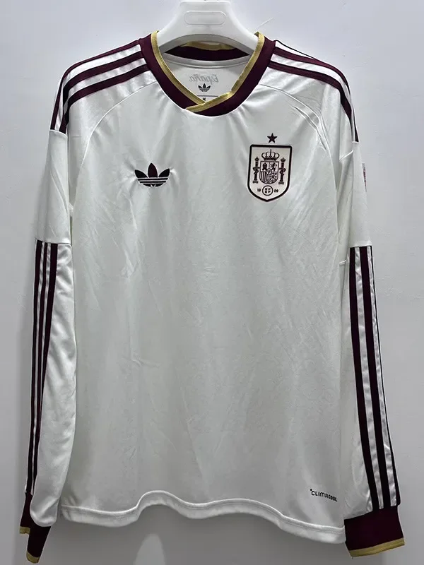 2026-27 Mens Spain away Long Sleeve soccer  Jersey