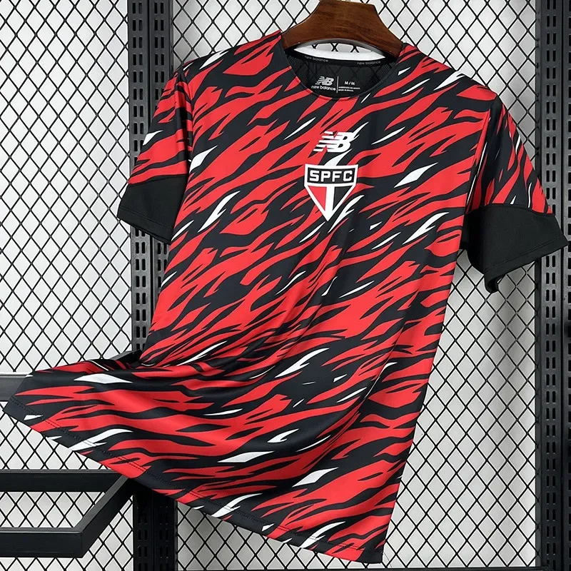 2026-27  Mens Sao Paulo Red Black soccer jersey