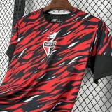 2026-27  Mens Sao Paulo Red Black soccer jersey