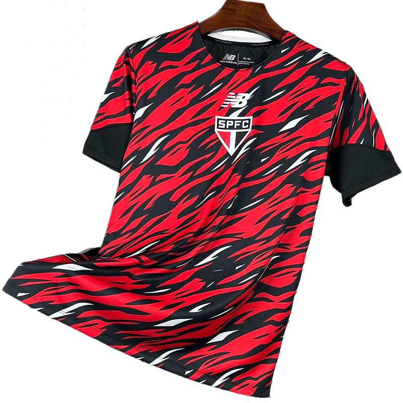 2026-27  Mens Sao Paulo Red Black soccer jersey