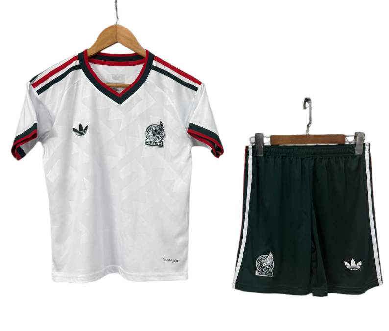 2026  Mexico Kids away white Soccer Jersey