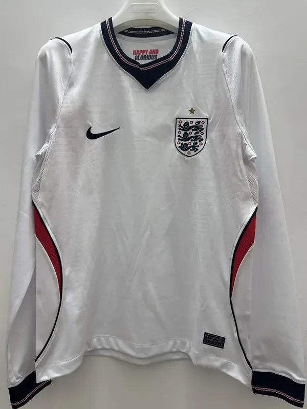 2026 Mens England home long sleeve Soccer Jersey