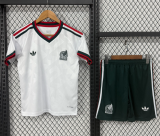 2026  Mexico Kids away white Soccer Jersey