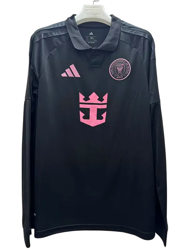 2026-27 Mens Inter Miami Away Long Sleeve Soccer Jersey
