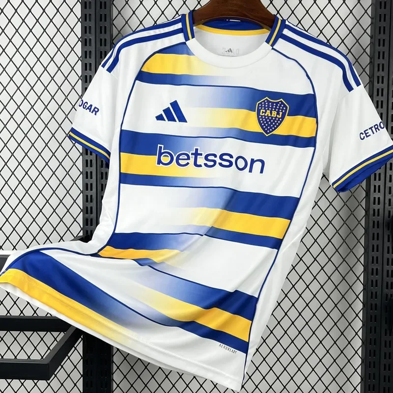 2025-26 Mens Boca Juniors Four away Fans Soccer Jersey