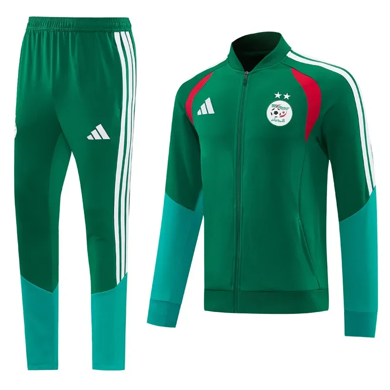 2026-27 Algeria Green Jacket Tracksuit #01