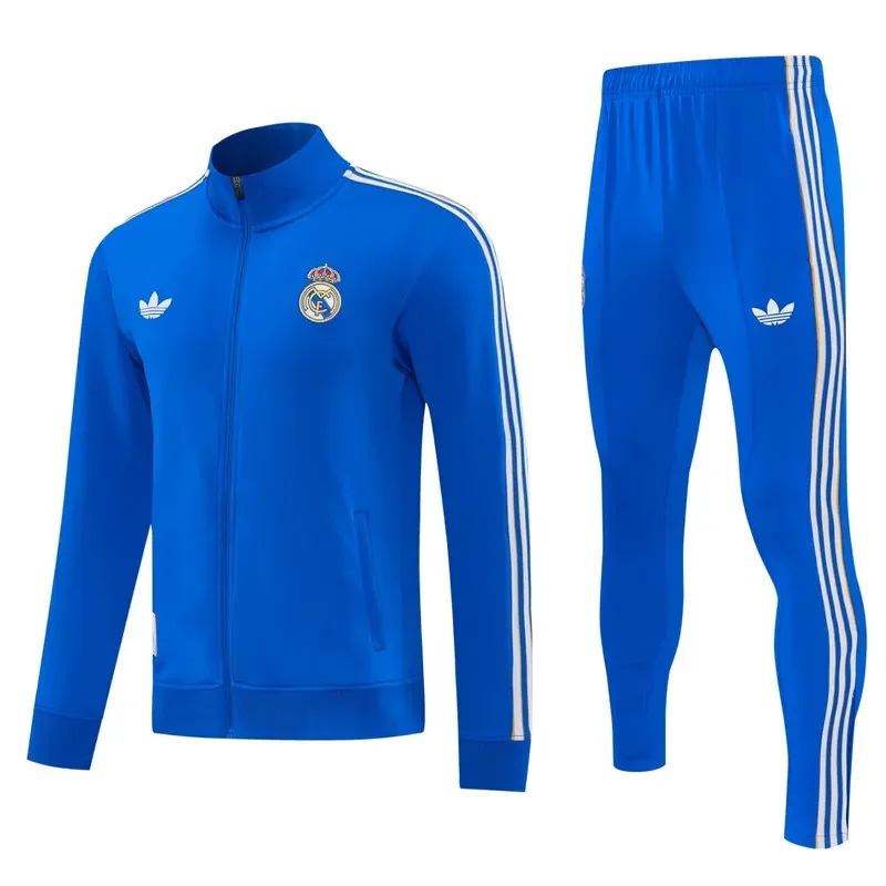 2026-27 Mens Real Madrid  Fancy blue Jacket Tracksuit