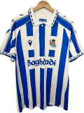 2025-26 Mens Real Sociedad White Blue  Special Editio soccer jersey