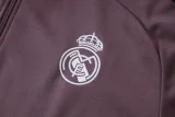 2026-27 Mens Real Madrid Gray Purple Jacket Tracksuit #A26020