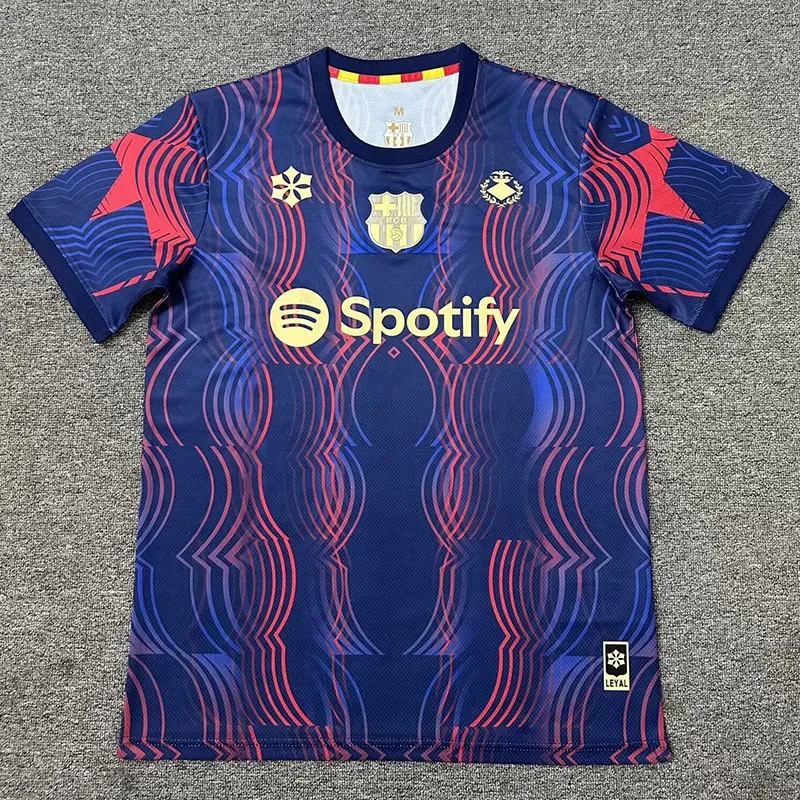 2025-26  Barcelona Blue Red Training shirts