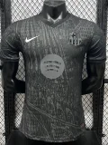 2025-26 Mens Barcelona Grey Black Special Edition Player Version soccer Jersey
