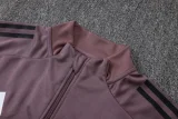 2026-27 Mens Real Madrid Gray Purple Jacket Tracksuit #A26020