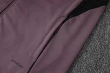 2026-27 Mens Real Madrid Gray Purple Jacket Tracksuit #A26020