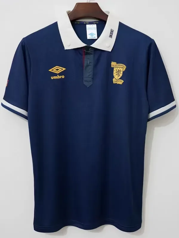 1989-1991 Scotland Home Retro Soccer Jersey