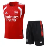 2026-27 Mens Arsenal red vest Training Short Suit  #D26018