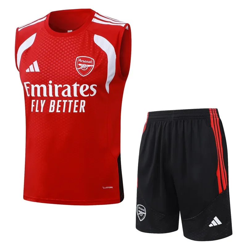 2026-27 Mens Arsenal red vest Training Short Suit  #D26018