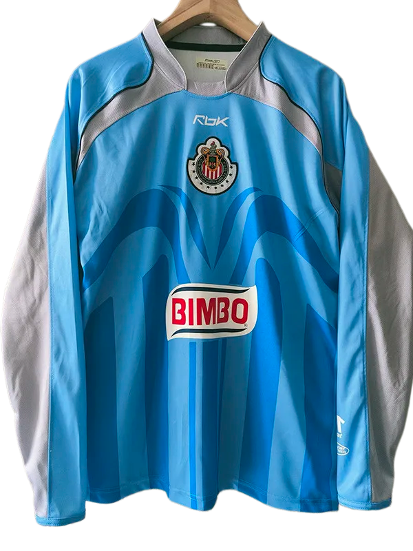 2006-2007 Chivas Guadalajara Blue Goalkeeper Long Sleeve Soccer Jerse