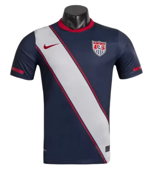 2002 Mens Retro USA United States  blue soccer Jersey