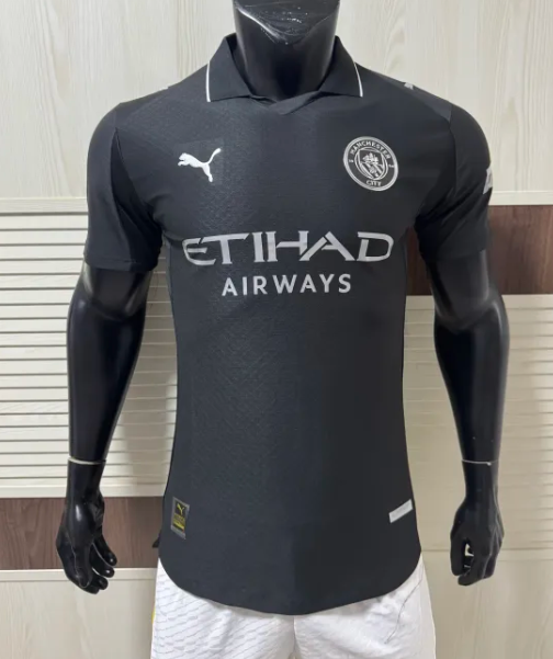 2025/26 Mens Manchester City black Player version away  soccer Jersey