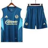 2025-26 Club America Lake blue vest short training