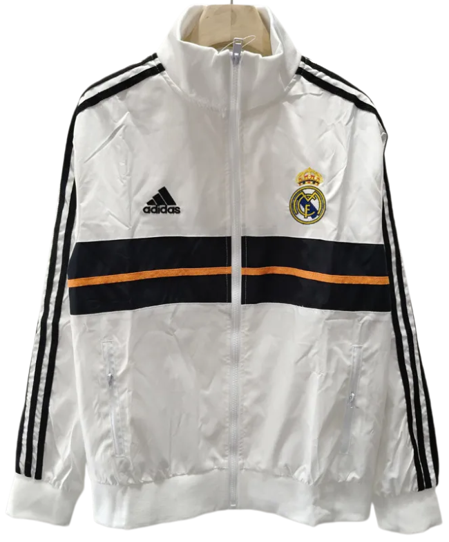 2013-2014 Real Madrid White Retro Windbreaker